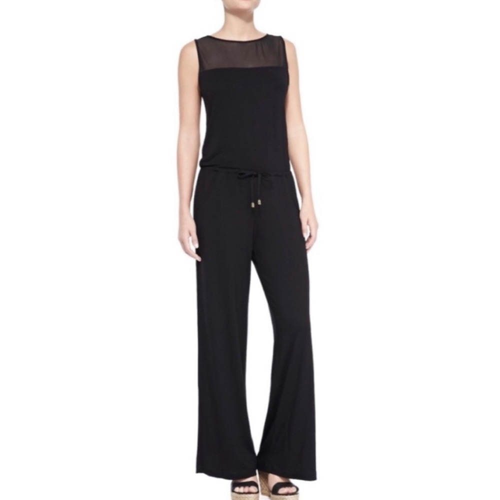 La Blanca Mesh Sexy Swimsuit Cover Up Jumpsuit